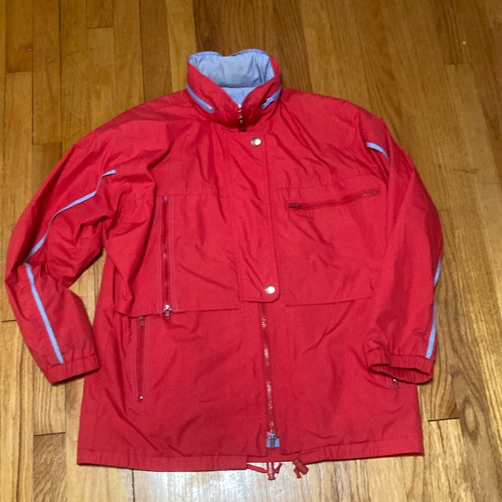 Vintage London FOG Zipper Light Jacket With Hoodie Sailing Men’s Medium